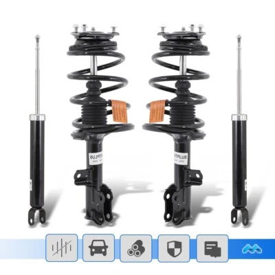 4PCS Front & Rear Complete Struts Shocks For 2007-2010 Hyundai Elantra Sedan - Image 1 of 4