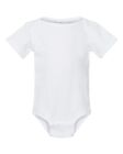 Rabbit Skins 4400 12 Months White Cotton Infant Baby Rib Bodysuit Boys And Girls