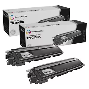 Set 2 cartucce toner laser nero LD TN210 per Brother TN-210BK MFC-9325CW - Foto 1 di 7