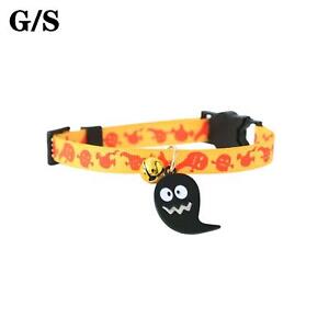 Cat Collar Nylon with Safety Bell & Away Buckle Halloween Spooky Themed