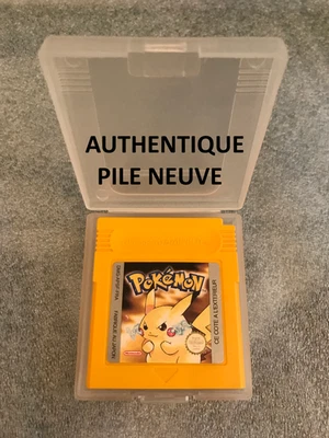 Pokemon Version Jaune Nintendo Game boy Gameboy AUTHENTIQUE 🔋 PILE NEUVE 🔋 - Photo 1/4