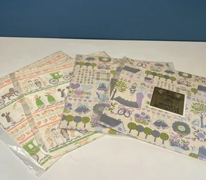 VTG Gibson Wedding Gift Wrap Lot Of 4 Packs Different Designs MCM Kitschy - Picture 1 of 4