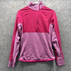 Nike Dri-FIT Running Jacket Small Pink Half Zip Reflective Womens 519654-660 - Picture 1 of 11
