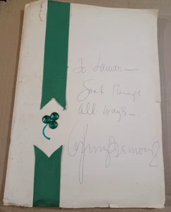 1967 Tallulah Falls School Emerald Ball program / menu, Signed Johnny Desmond - Photo 1/19