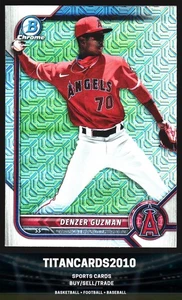 Denzer Guzman 2022 Bowman Chrome Mojo Refractor Los Angeles Angels #BCP-220 - Picture 1 of 2