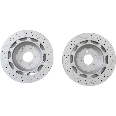 Pair Rear Brake Rotors A2224232012 For Mercedes-benz W222 S450 S63 S65 AMG 2014- - Image 1 of 4