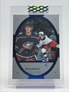 JACK ROSLOVIC 2021-22 UD CLEAR CUT SPX AUTOGRAPH BLUE JACKETS AUTO Q1768 - Picture 1 of 2