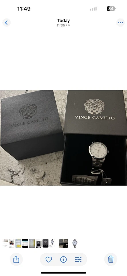 Vince Camuto luxo aparência nova caixa de relógio incluída - Imagem 1 de 2