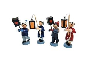 Laternenkinder Gruppe 11cm lackiert - Ulmik Erzgebirge -Rarität- NEU & OVP - Picture 1 of 2