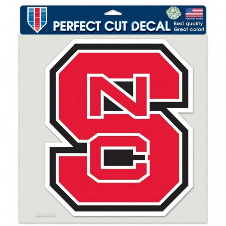 NC State Wolfpack 8"x8" Perfect Cut Car Decal [NEW] NCAA Auto Sticker Emblem - Image 1 of 1