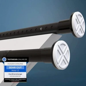 Duschvorhangstange Edelstahl Teleskopstange Klemmstange Ohne Bohren 50cm-410cm - Bild 1 von 24