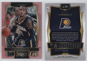 2016 Panini Select Concourse National Convention Pink Prizm /15 Monta Ellis #77