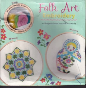 FOLK ART EMBROIDERY:10 PROJECTS FROM AROUND THE WORLD (2018 Box Set){W2} - Imagen 1 de 8