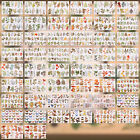 50 Sheets Vintage Washi Stickers Set Botanical Washi Sticker Book With 600 Sitae