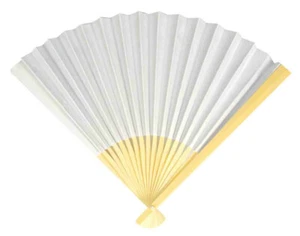 Eventail papier blanc 25 cm - Imagen 1 de 1
