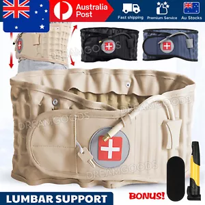 Decompression Belt Waist Brace Spinal Lower Air Traction Back Pain Relief Lumbar - Picture 1 of 13
