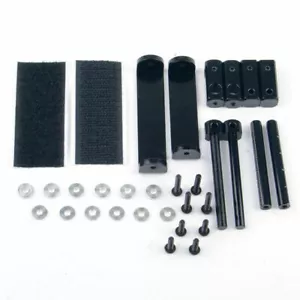 For 1:10 HSP Racing RC Car Metal Adjustable Stealth Body Shell Mount &Magic Tape - Picture 1 of 4