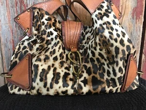 Borsa a tracolla Jessica Simpson ghepardo stampa animalier 18"x7" ...u2 - Foto 1 di 8