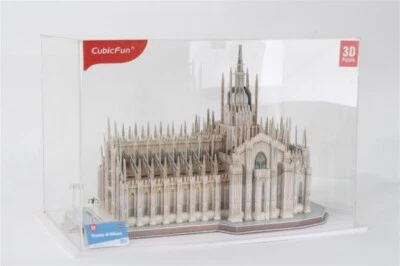 DUOMO DI MILANO 3D SCALA 1/290 CON DETTAGLIO INTERNI MONTATO IN VETRINA - Immagine 1 di 4