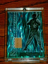 RARE 2005 Donruss Zenith WH-7 TED WILLIAMS G/U BAT /50 WHITE HOT Boston Red Sox