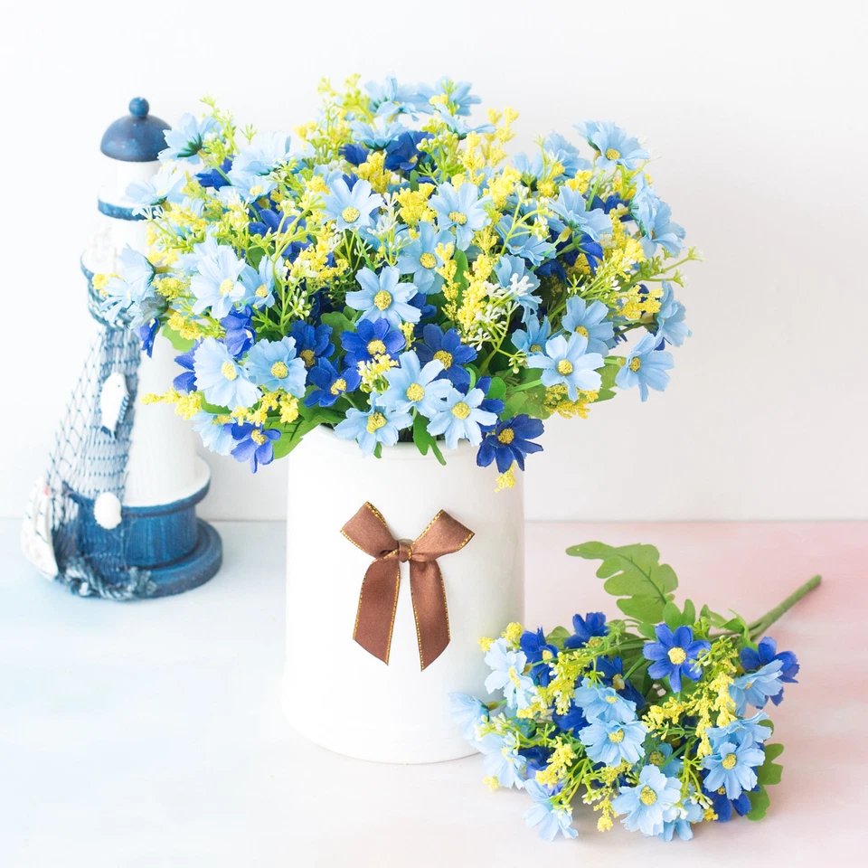 28 Cabeças Simulado Crisântemo Flor Decoração Varanda Cesta Suspensa Floral - Imagem 1 de 4