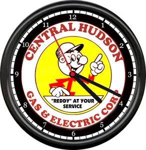 Reddy Kilowatt Central Hudson Gas & Electric Corp Service Sign Wall Clock - Picture 1 of 1