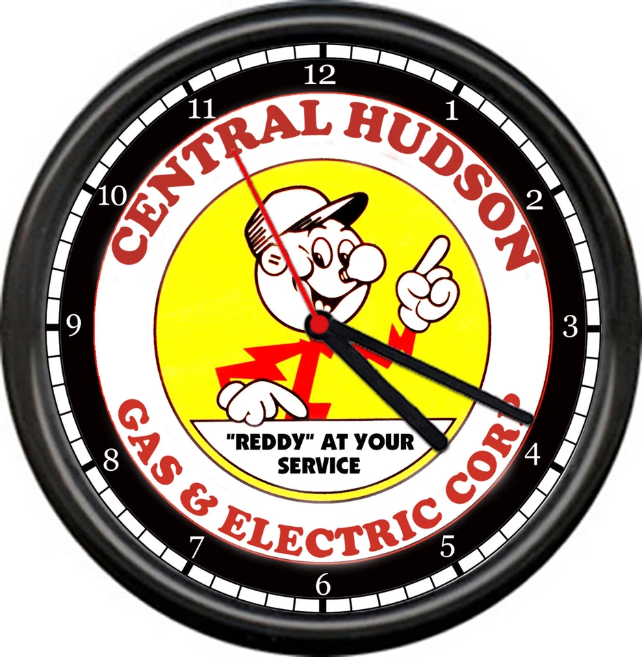 Reddy Kilowatt Central Hudson Gas & Electric Corp  Service Sign Wall Clock - Image 1 of 1
