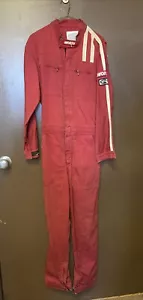VTG Worth Racing Suit Coveralls Red/White - Auto Racing - Foto 1 di 14