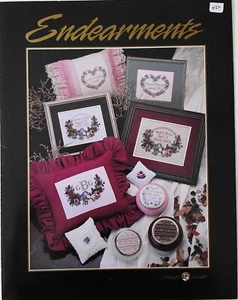 Mill Hill Endearments Floral Wedding Heart May All The Love Cross Stitch Chart - Picture 1 of 2