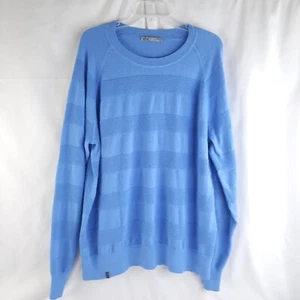 QOR Sweater Men's Size XL Light Blue Long Sleeve Crew Neck Pullover - Picture 1 of 10