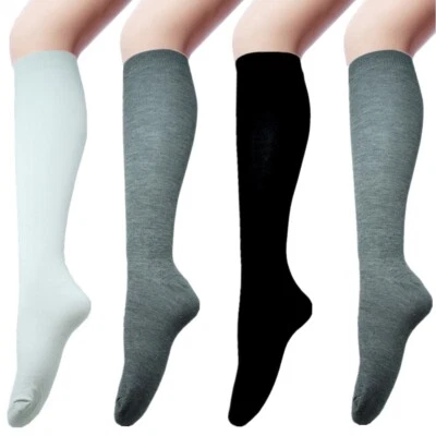 3-12 Pairs Womens Girls Funky Sports Cotton Knee High Long Tube Socks Size 9-11 - Image 1 of 4