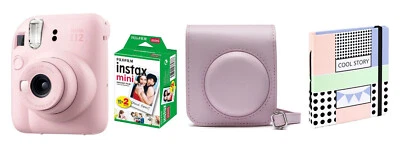 Fuji Instax Mini 12 Blossom Pink Rosa inkl Tasche + 20 Aufnahmen + Album