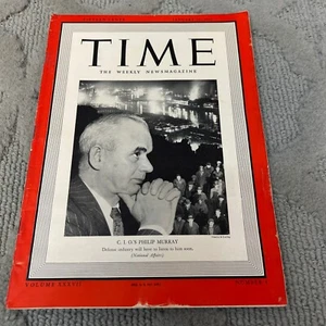 Time The Weekly News Magazine C.I.O.'s Philip Murray Vol XXXVII No 4 Jan 27 1941 - Picture 1 of 15