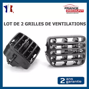 Grille D'Aération Milieu Gauche + Droit Prévu pour Clio 2 Thalia 1 Noir - Imagen 1 de 8