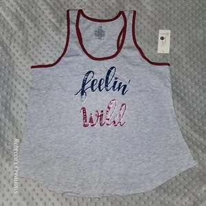 Seceet Treasures Damen Feelin' Wild Racerback Tank Top Größe L Large (12-14) - Bild 1 von 10