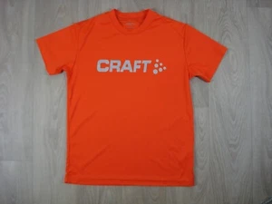 Craft Cycling T-Shirt Mountain Biking Sports Jersey Orange Moisture Wicking Med  - Picture 1 of 16