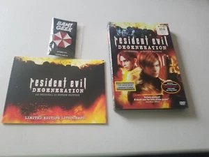 RESIDENT EVIL DEGERATION BEST BUY EXCLUSIVE DVD W/LE LITHOGRAPH + PIN PREOWNED - Picture 1 of 12