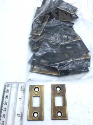 Ives Lote de 42 Jamba Puerta Golpe Acero Bronce Sin Tornillos Nuevo Foto 1 de 3