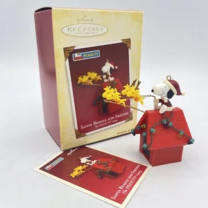 Hallmark Andenken Santa Beagle And Friends 2005 Peanuts Gang Ornament Snoopy - Bild 1 von 23