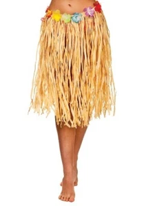 Hawaiian Hula Grass Skirt Costume Plus Size 60cm length Size 18-24 - Picture 1 of 2