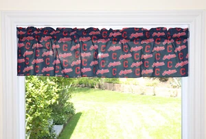 Cleveland Indians Baseball Sports Team Window Valance/Curtain 58" Wide - Picture 1 of 3