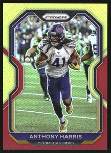2020 Panini Prizm Prizms Red and Yellow #219 Anthony Harris /49