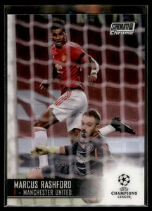 2020-21 Topps Stadium Club Chrome UEFA Champions League Base #86 Marcus Rashford - Picture 1 of 2
