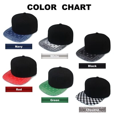 Gorra de Béisbol Moda Bandana Estampado Hip Hop Sombrero Snapback Sombrero para Hombres Mujeres Foto 1 de 2