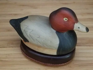 Lint Remover Brush ~ Jasco Porcelain Mallard Duck Vtg Decoy Figurine Handpainted - Picture 1 of 7