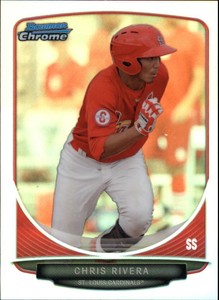 2013 (CARDINALS) Bowman Chrome Mini Refractors #187 Chris Rivera/125