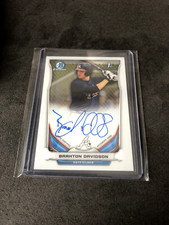 Braxton Davidson 2014 Bowman Chrome Autograph