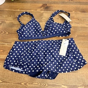 NEW Peyton & Parker Women's Size Small 2pc Swimsuit Set Full Coverage - Picture 1 of 7
