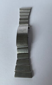 Genuine Heuer Chrono Split steel bracelet with folding clasp - Partial