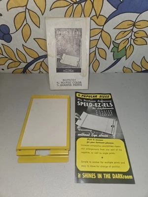 Equipamento vintage para câmara escura Speed-Ez-El impressão 3,5 X 5" EASEL - Imagem 1 de 4